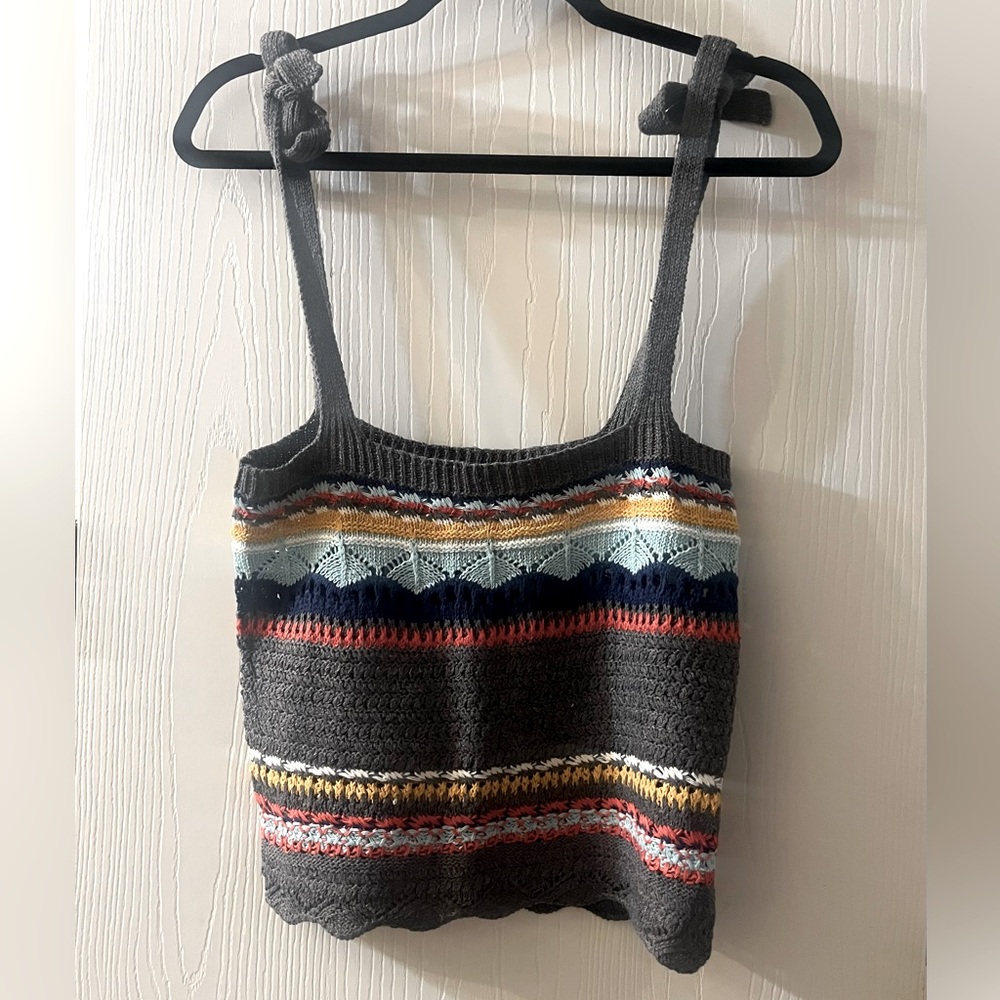 🛍️NWOT POL Small Multicolor Knit Tank Top